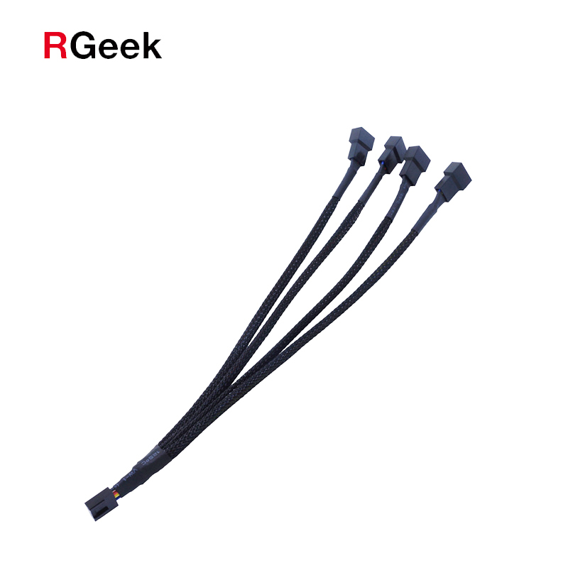 RGEEK PC Computer Case Fan Adapter Small 4pin Cable Motherboard Small